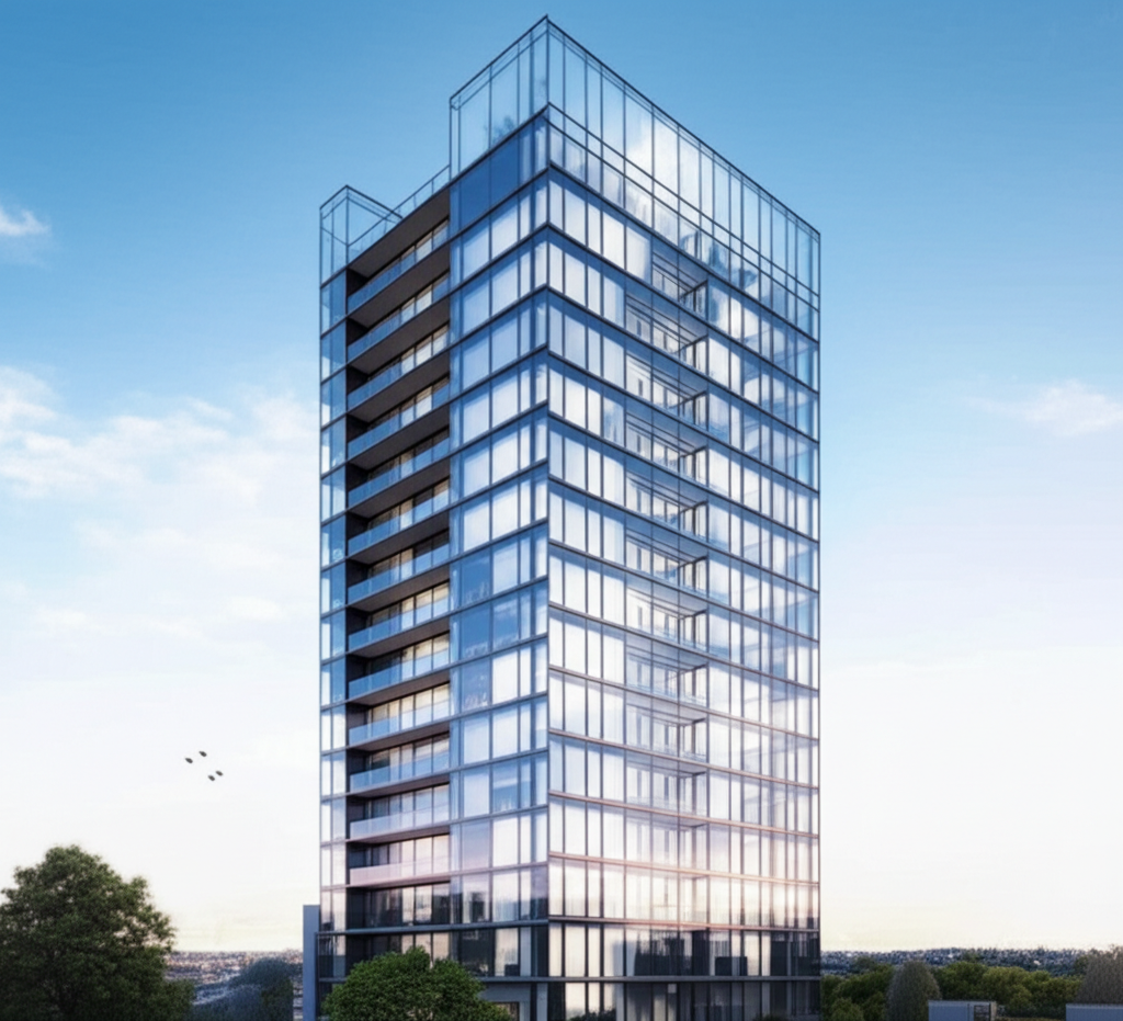 Modern luxury real estate building